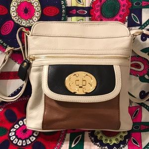 Emma Fox leather crossbody handbag